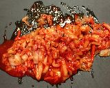 ちょっとピリ辛　マグロのキムチ和え作り方2写真