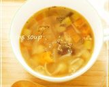 ほっこり、お豆のスープ作り方8写真