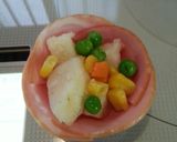 ハムカップのチーズ焼き☆作り方3写真