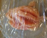レンジで簡単！ 胸肉で蒸し鶏作り方2写真