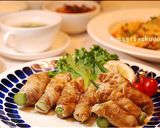 豚とオクラのカレーチーズロール作り方5写真