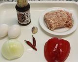 ドレッシングでお手軽ガパオご飯作り方1写真