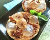 わらびもちと胡桃の黒蜜きな粉トースト作り方5写真