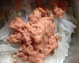 北海道の味‼つきこんにゃくのたらこ和え作り方3写真