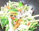 小松菜と厚揚げの中華風炒め作り方2写真