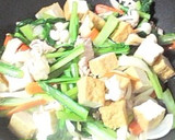 小松菜と厚揚げの中華風炒め作り方3写真