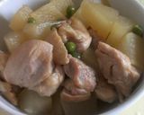 鶏もも肉と大根の煮物作り方5写真
