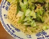 にんにくしょうゆバターとキャベツのパスタ作り方4写真