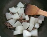 簡単一品*大根と挽き肉の食べラー炒め作り方5写真