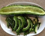 超シンプル！ゴーヤと豚バラの味噌炒め作り方1写真