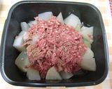 レンジで簡単！大根とひき肉の煮物です。♪作り方3写真