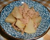 レンジで簡単！大根とひき肉の煮物です。♪作り方5写真