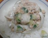 ワンボウルで簡単！旨い！ツナきゅう丼作り方3写真