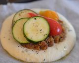 夏野菜のキーマカレーフォカッチャ作り方5写真