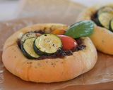 夏野菜のキーマカレーフォカッチャ作り方6写真