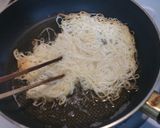 素麺アレンジ～揚げ素麺であんかけ焼きそば作り方5写真
