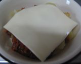 絞りかすミートソースdeポテトチーズ焼き作り方3写真
