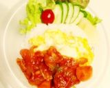 トマト煮込みdeオムライス風プレート♡作り方18写真
