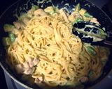 チキンアボカド★クリームパスタ作り方5写真