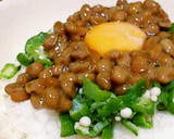 ＊オクラと納豆と長芋の卵黄あえ＊作り方7写真