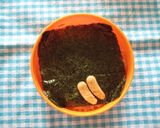 お花型DEヒラヒラワンピのくまちゃん作り方3写真