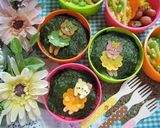 お花型DEヒラヒラワンピのくまちゃん作り方7写真