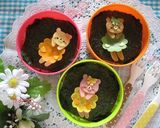 お花型DEヒラヒラワンピのくまちゃん作り方9写真