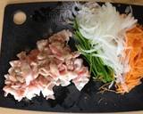 ボリューム満点！豚平焼き☆チーズ入り作り方1写真