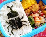 男の子に!カブトムシ弁当★作り方2写真