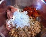 チキンハンバーグ モデル飯バージョン作り方1写真