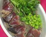 鰹と枝豆の冷やしそば作り方2写真