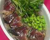鰹と枝豆の冷やしそば作り方4写真