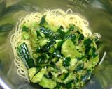 お一人ランチ✿ぶっ叩Qでカッペリ~ニ作り方4写真