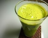 朝食に★豆乳で抹茶風味のバナナドリンク作り方2写真