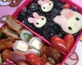 キャラ弁 マイメロディ作り方4写真