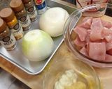 チキンと玉ねぎのカレー作り方1写真