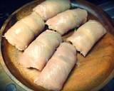 鶏ささみの大葉たらこ巻き作り方3写真