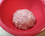 簡単　あらびきハンバーグ（豚こま切れで）作り方2写真