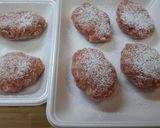 簡単　あらびきハンバーグ（豚こま切れで）作り方3写真