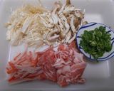 豚ばら肉ときのこのあんかけご飯作り方2写真