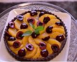 オレンジとダークチェリーのチョコタルト作り方15写真