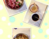 夏バテ知らず、ピリ辛マグロ丼作り方2写真