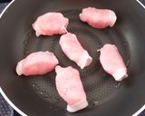 ●肉巻きトマト＆チーズ●作り方3写真