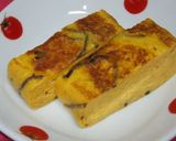 野菜ジュース入り卵焼き作り方4写真