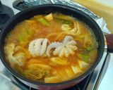 ワンマンドゥとチュックミ（飯蛸）の辛鍋作り方5写真