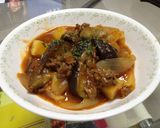 ナスと牛肉のトマトシチュー作り方8写真