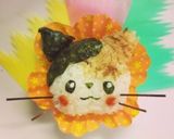 のりとかつおぶしで三毛猫ちゃん＊キャラ弁作り方6写真