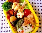 のりとかつおぶしで三毛猫ちゃん＊キャラ弁作り方13写真