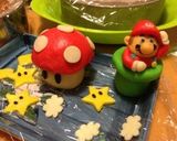 マリオブラザーズ誕生日ケーキ♫作り方3写真