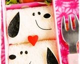 ＊キャラ弁＊キティちゃんサンドイッチ♡作り方8写真